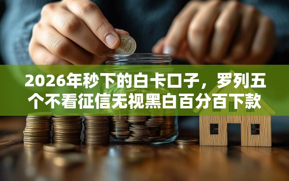 2026年秒下的白卡口子，罗列五个不看征信无视黑白百分百下款网贷软件