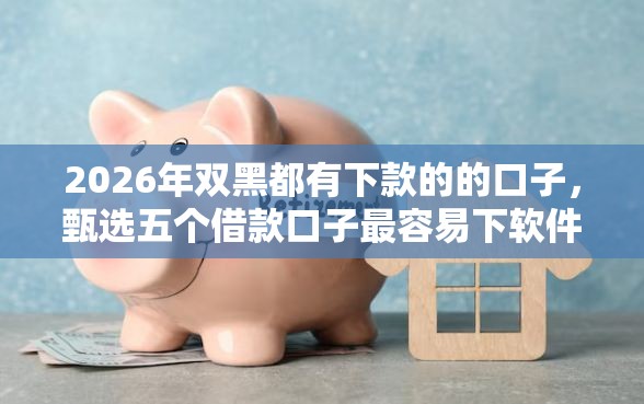 2026年双黑都有下款的的口子，甄选五个借款口子最容易下软件