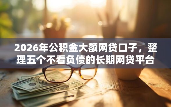 2026年公积金大额网贷口子，整理五个不看负债的长期网贷平台
