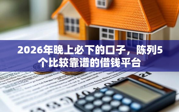2026年晚上必下的口子，陈列5个比较靠谱的借钱平台