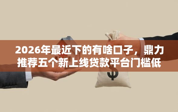 2026年最近下的有啥口子，鼎力推荐五个新上线贷款平台门槛低平台