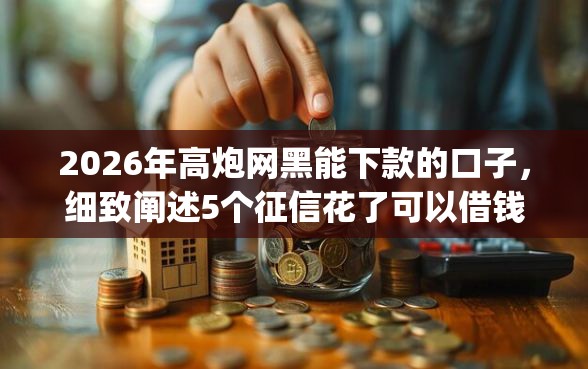 2026年高炮网黑能下款的口子，细致阐述5个征信花了可以借钱的网贷app