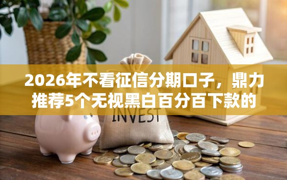 2026年不看征信分期口子，鼎力推荐5个无视黑白百分百下款的借款软件