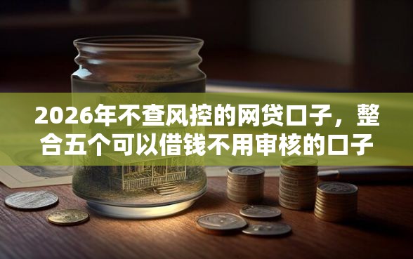 2026年不查风控的网贷口子，整合五个可以借钱不用审核的口子