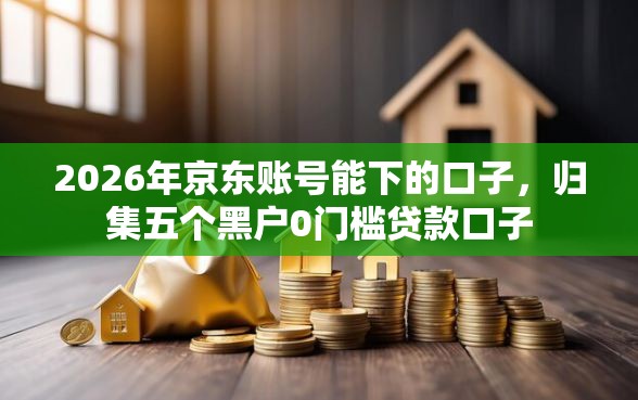 2026年京东账号能下的口子，归集五个黑户0门槛贷款口子
