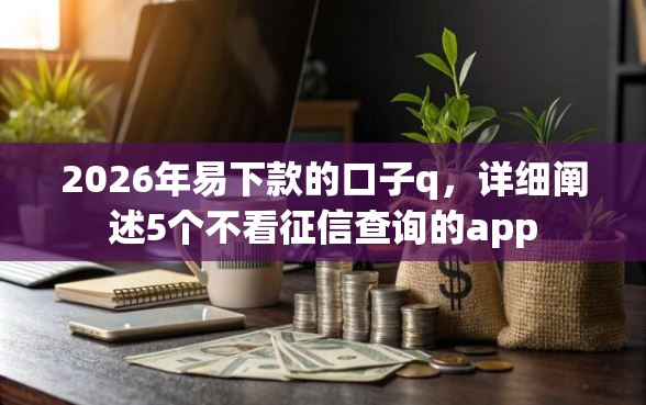2026年易下款的口子q，详细阐述5个不看征信查询的app
