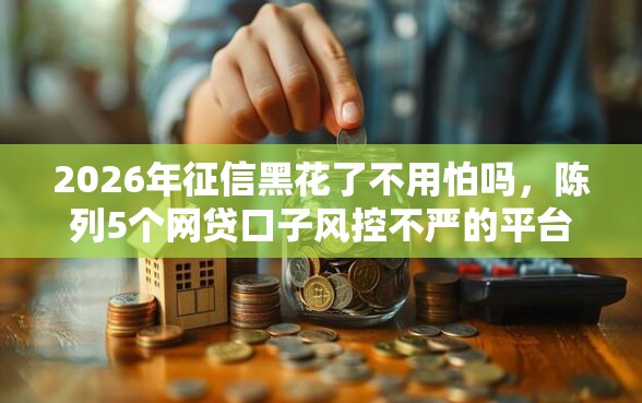 2026年征信黑花了不用怕吗，陈列5个网贷口子风控不严的平台