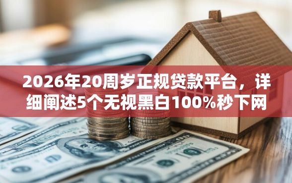 2026年20周岁正规贷款平台，详细阐述5个无视黑白100%秒下网贷小额夜间口子