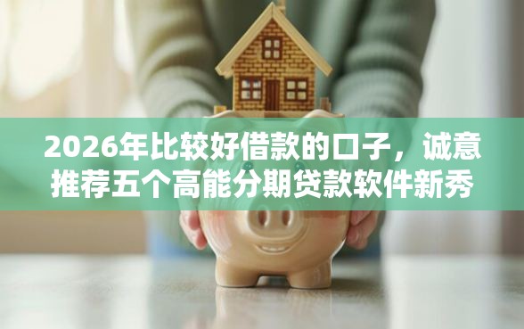 2026年比较好借款的口子，诚意推荐五个高能分期贷款软件新秀