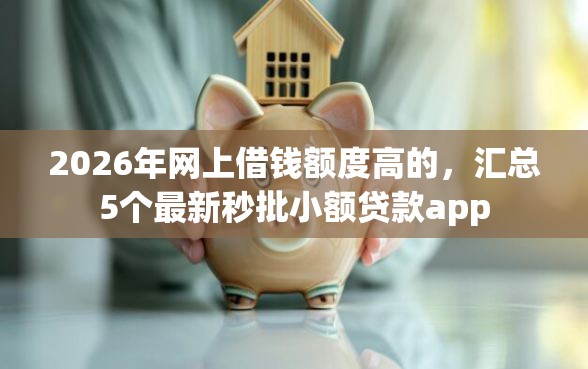 2026年网上借钱额度高的，汇总5个最新秒批小额贷款app