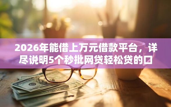 2026年能借上万元借款平台,详尽说明5个秒批网贷轻松贷的口子 2026年能借上万元借款平台,详尽说明5个秒批网贷轻松贷的口子