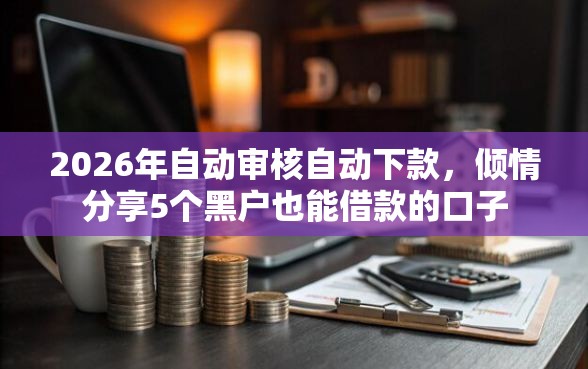 2026年自动审核自动下款,倾情分享5个黑户也能借款的口子 2026年自动审核自动下款,倾情分享5个黑户也能借款的口子