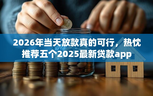 2026年当天放款真的可行，热忱推荐五个2025最新贷款app