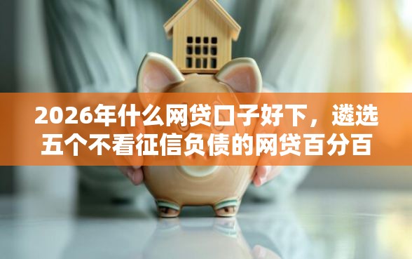 2026年什么网贷口子好下，遴选五个不看征信负债的网贷百分百下款平台