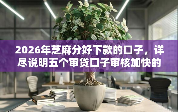 2026年芝麻分好下款的口子，详尽说明五个审贷口子审核加快的口子