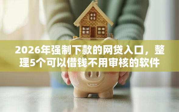 2026年强制下款的网贷入口，整理5个可以借钱不用审核的软件