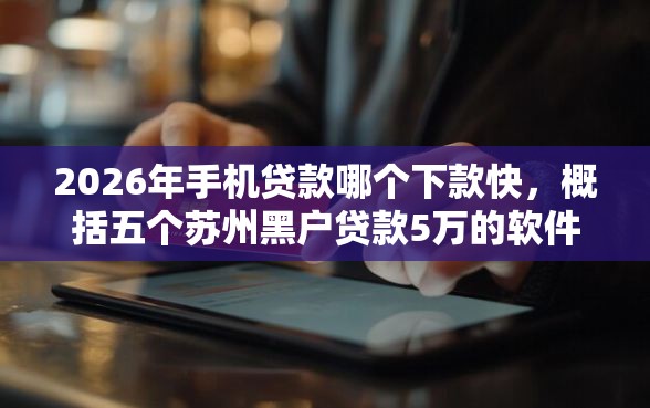 2026年手机贷款哪个下款快，概括五个苏州黑户贷款5万的软件