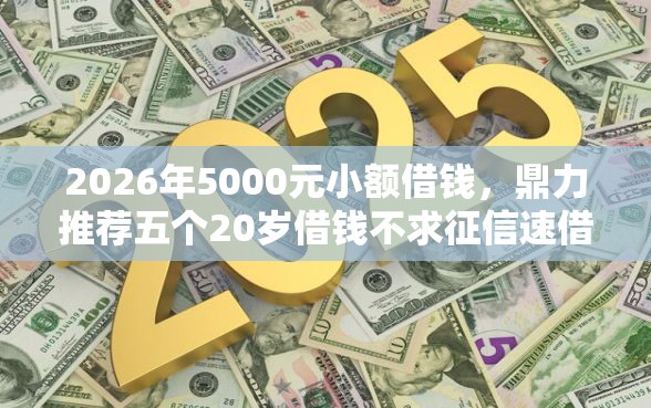 2026年5000元小额借钱，鼎力推荐五个20岁借钱不求征信速借口子