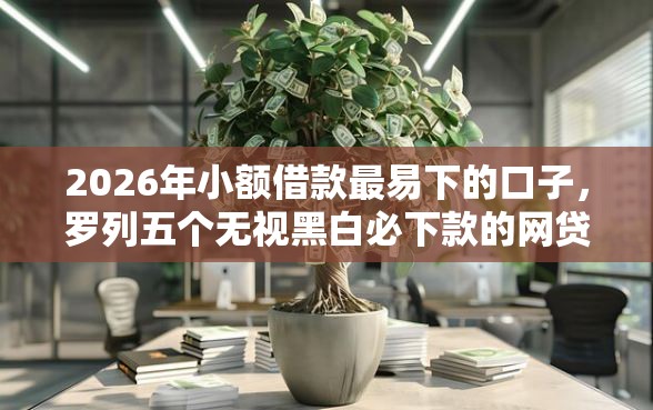 2026年小额借款最易下的口子，罗列五个无视黑白必下款的网贷口子