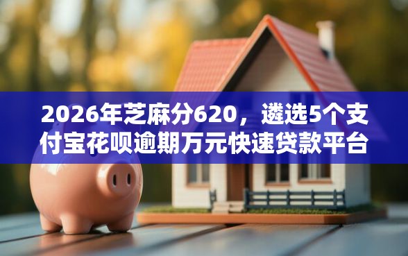 2026年芝麻分620，遴选5个支付宝花呗逾期万元快速贷款平台