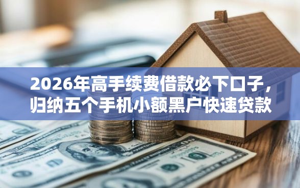 2026年高手续费借款必下口子，归纳五个手机小额黑户快速贷款平台
