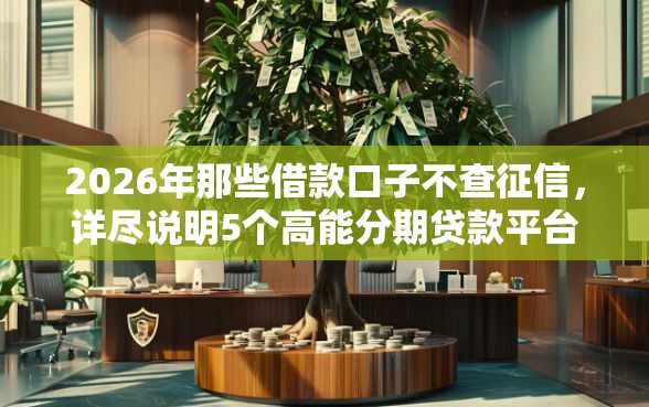 2026年那些借款口子不查征信,详尽说明5个高能分期贷款平台新秀 2026年那些借款口子不查征信,详尽说明5个高能分期贷款平台新秀