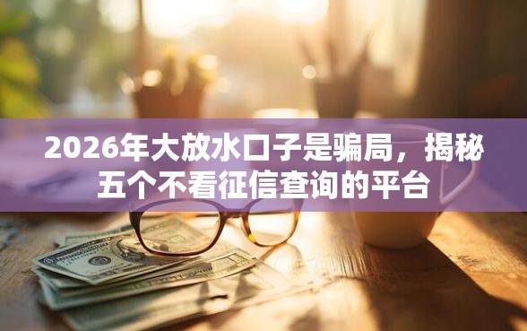 2026年大放水口子是骗局，揭秘五个不看征信查询的平台