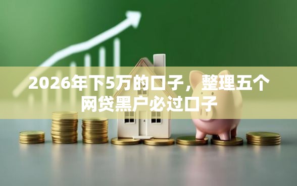 2026年下5万的口子，整理五个网贷黑户必过口子
