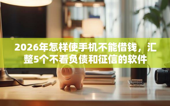 2026年怎样使手机不能借钱，汇整5个不看负债和征信的软件