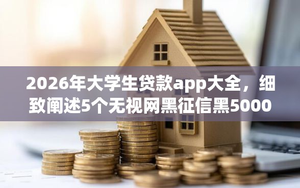 2026年大学生贷款app大全，细致阐述5个无视网黑征信黑5000贷款口子