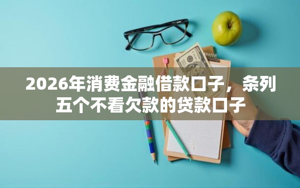 2026年消费金融借款口子，条列五个不看欠款的贷款口子