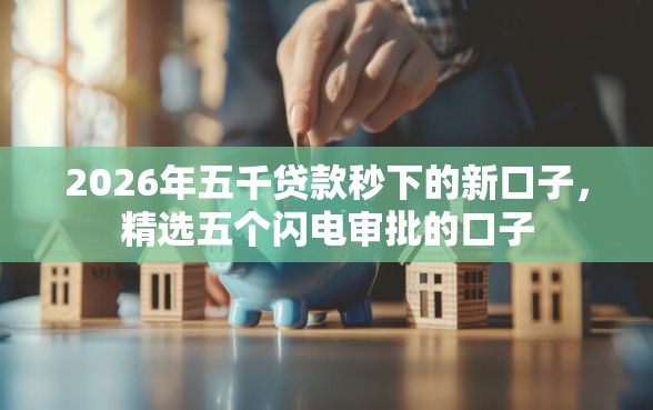 2026年五千贷款秒下的新口子，精选五个闪电审批的口子