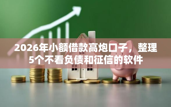 2026年小额借款高炮口子，整理5个不看负债和征信的软件