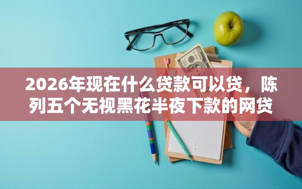 2026年现在什么贷款可以贷，陈列五个无视黑花半夜下款的网贷平台