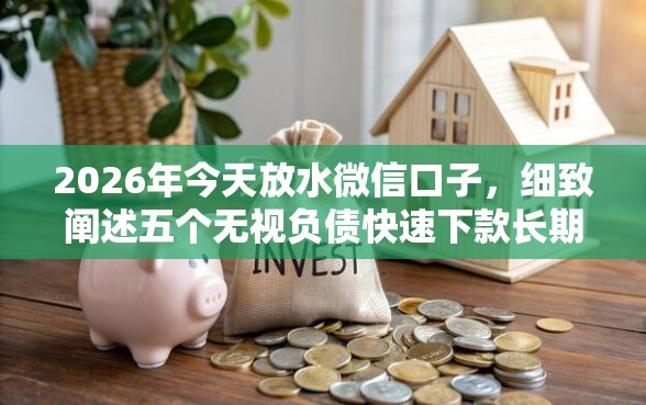 2026年今天放水微信口子，细致阐述五个无视负债快速下款长期网贷的口子