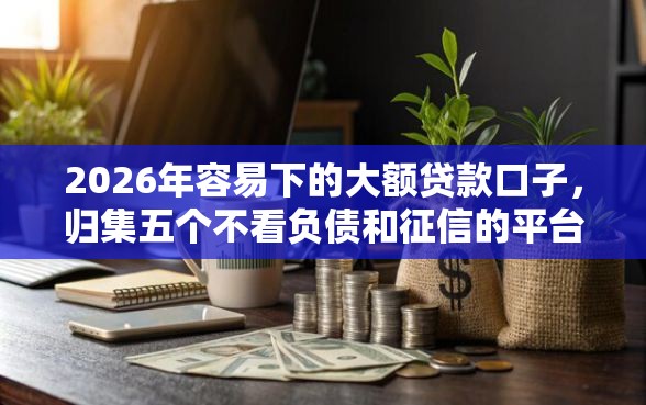 2026年容易下的大额贷款口子，归集五个不看负债和征信的平台