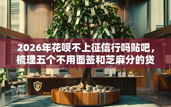 2026年花呗不上征信行吗贴吧，梳理五个不用面签和芝麻分的贷款口子