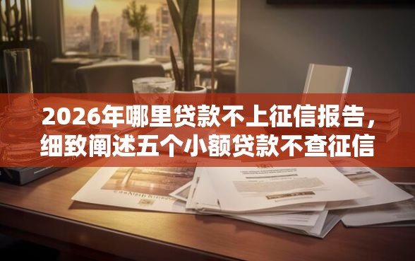2026年哪里贷款不上征信报告，细致阐述五个小额贷款不查征信的平台