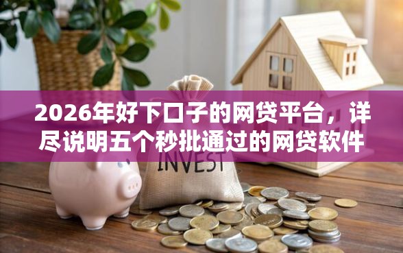 2026年好下口子的网贷平台，详尽说明五个秒批通过的网贷软件