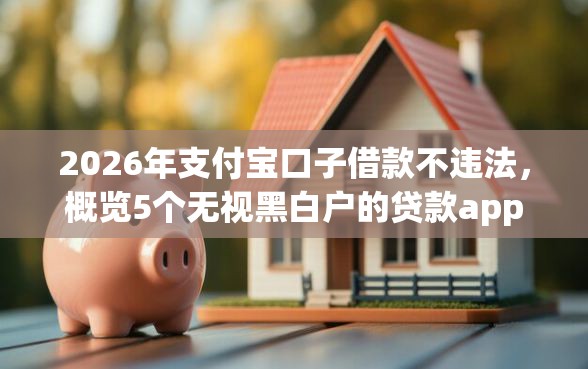 2026年支付宝口子借款不违法，概览5个无视黑白户的贷款app
