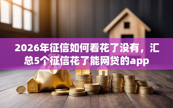 2026年征信如何看花了没有，汇总5个征信花了能网贷的app