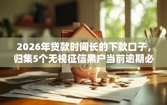 2026年贷款时间长的下款口子，归集5个无视征信黑户当前逾期必下款的口子