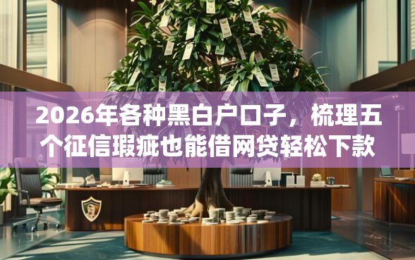 2026年各种黑白户口子，梳理五个征信瑕疵也能借网贷轻松下款的app