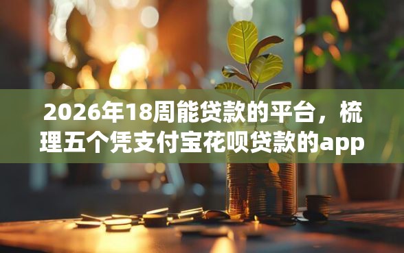 2026年18周能贷款的平台，梳理五个凭支付宝花呗贷款的app