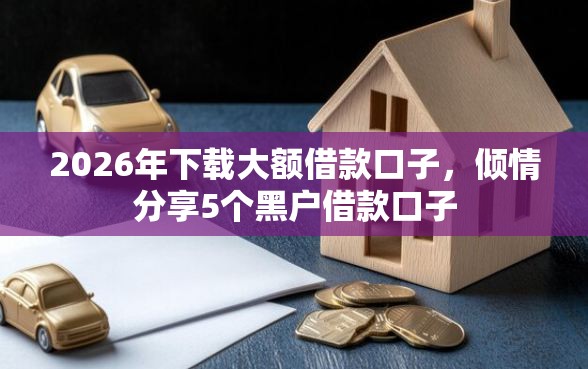 2026年下载大额借款口子，倾情分享5个黑户借款口子