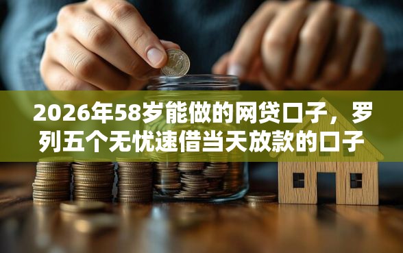 2026年58岁能做的网贷口子,罗列五个无忧速借当天放款的口子 2026年58岁能做的网贷口子,罗列五个无忧速借当天放款的口子