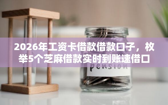 2026年工资卡借款借款口子，枚举5个芝麻借款实时到账速借口子