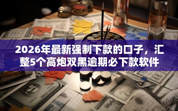 2026年最新强制下款的口子，汇整5个高炮双黑逾期必下款软件