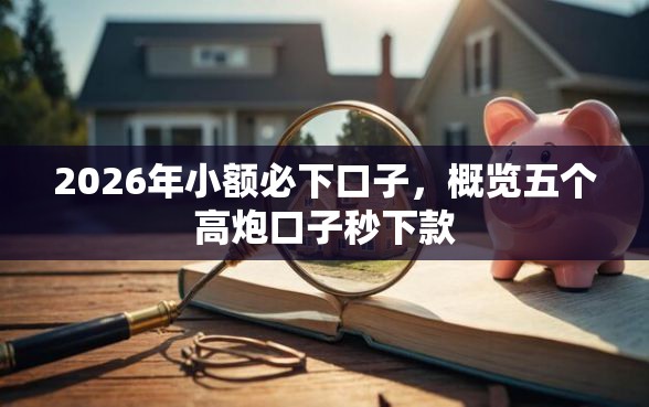 2026年小额必下口子，概览五个高炮口子秒下款