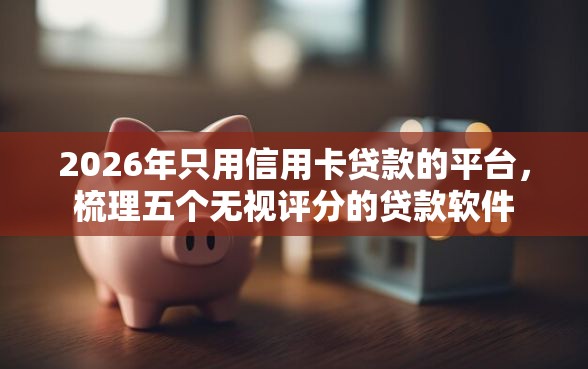 2026年只用信用卡贷款的平台,梳理五个无视评分的贷款软件 2026年只用信用卡贷款的平台,梳理五个无视评分的贷款软件